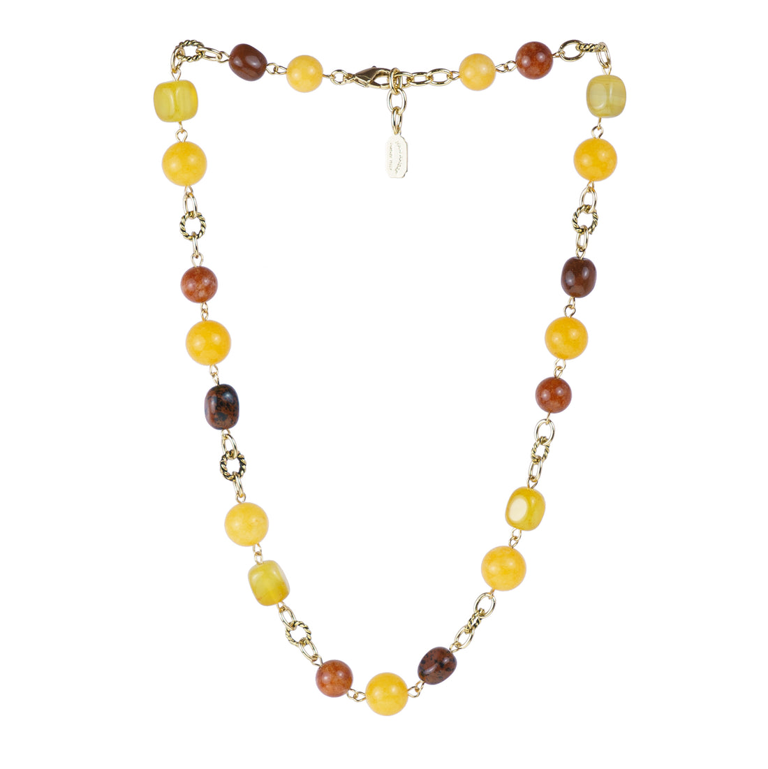 Collar multihilo de perlas de colores y cristales