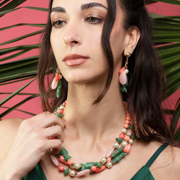 Orecchini pendenti con pesci