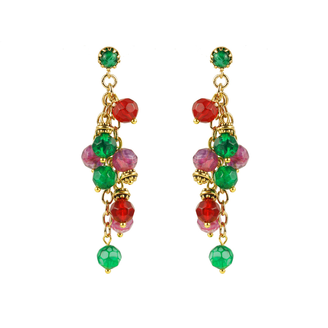 Orecchini pendenti multicolore