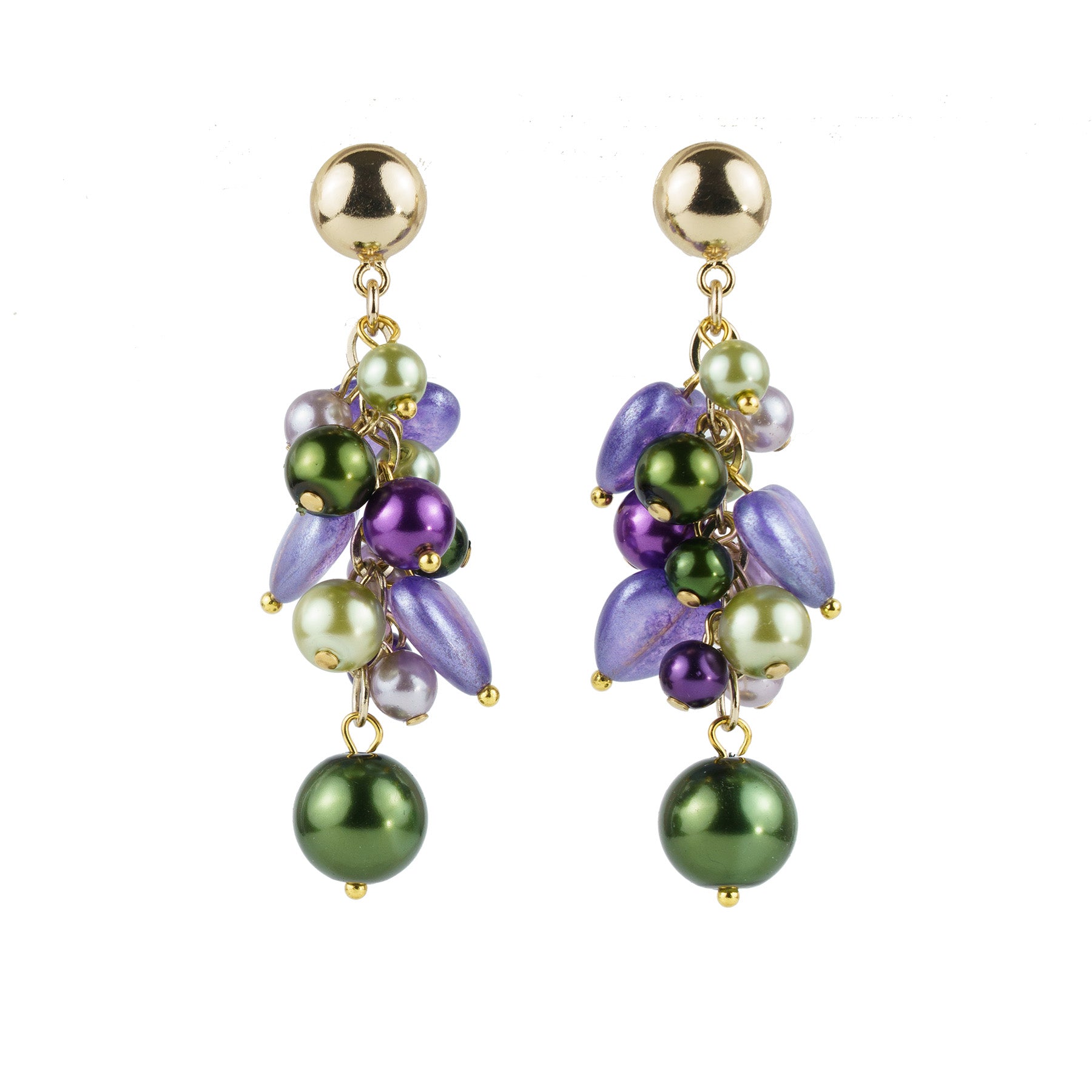 Star pendant earrings