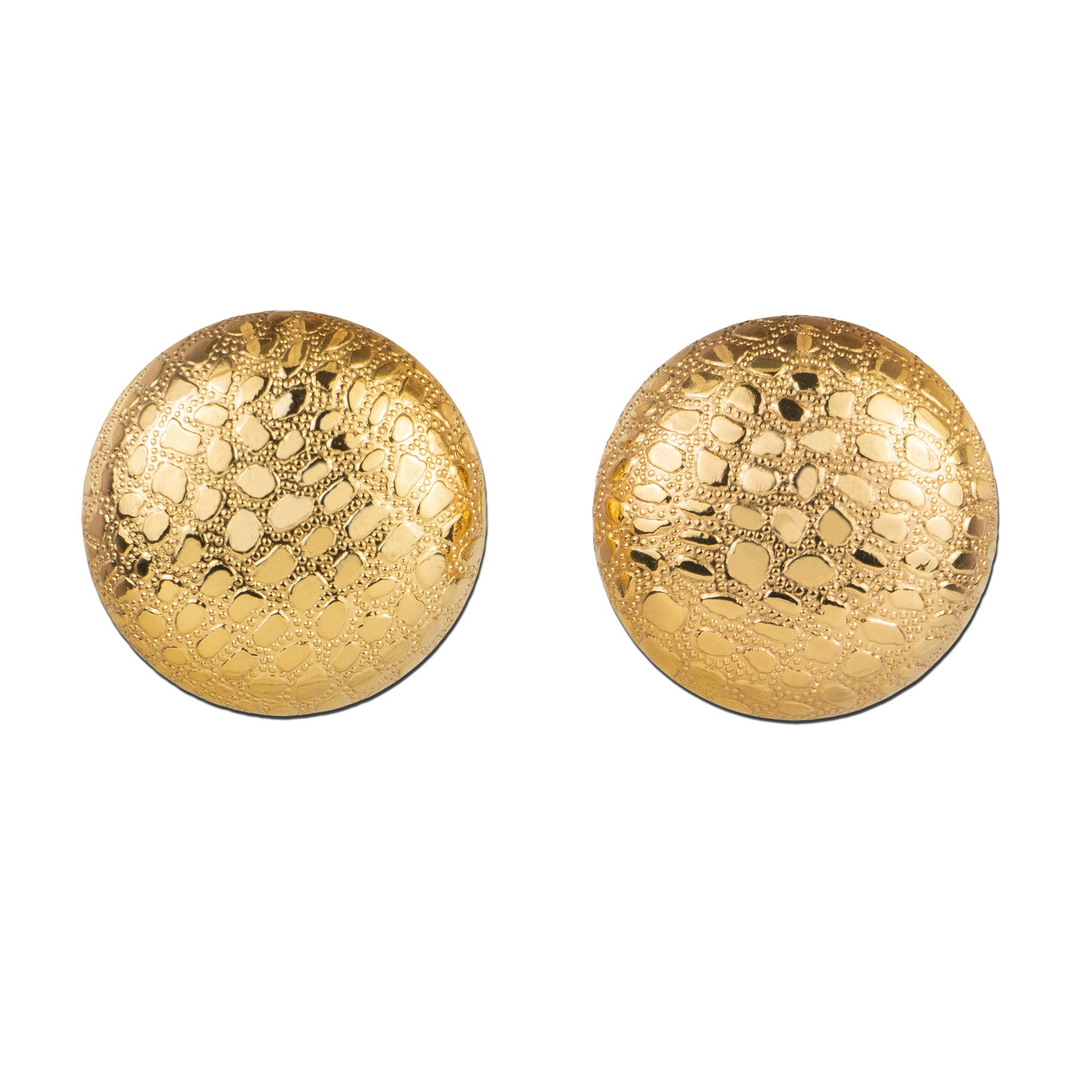 Button earrings