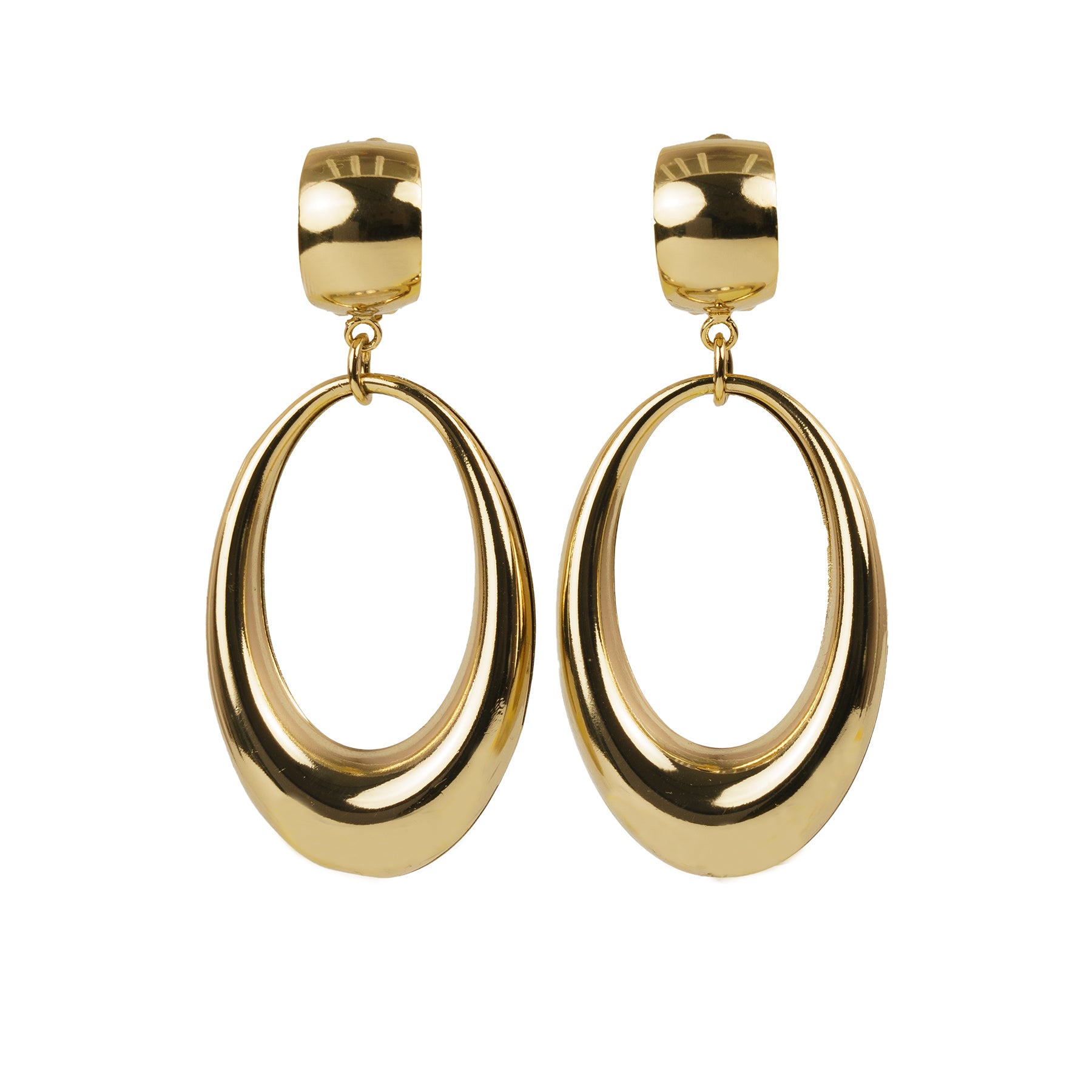 3 semicircle earrings