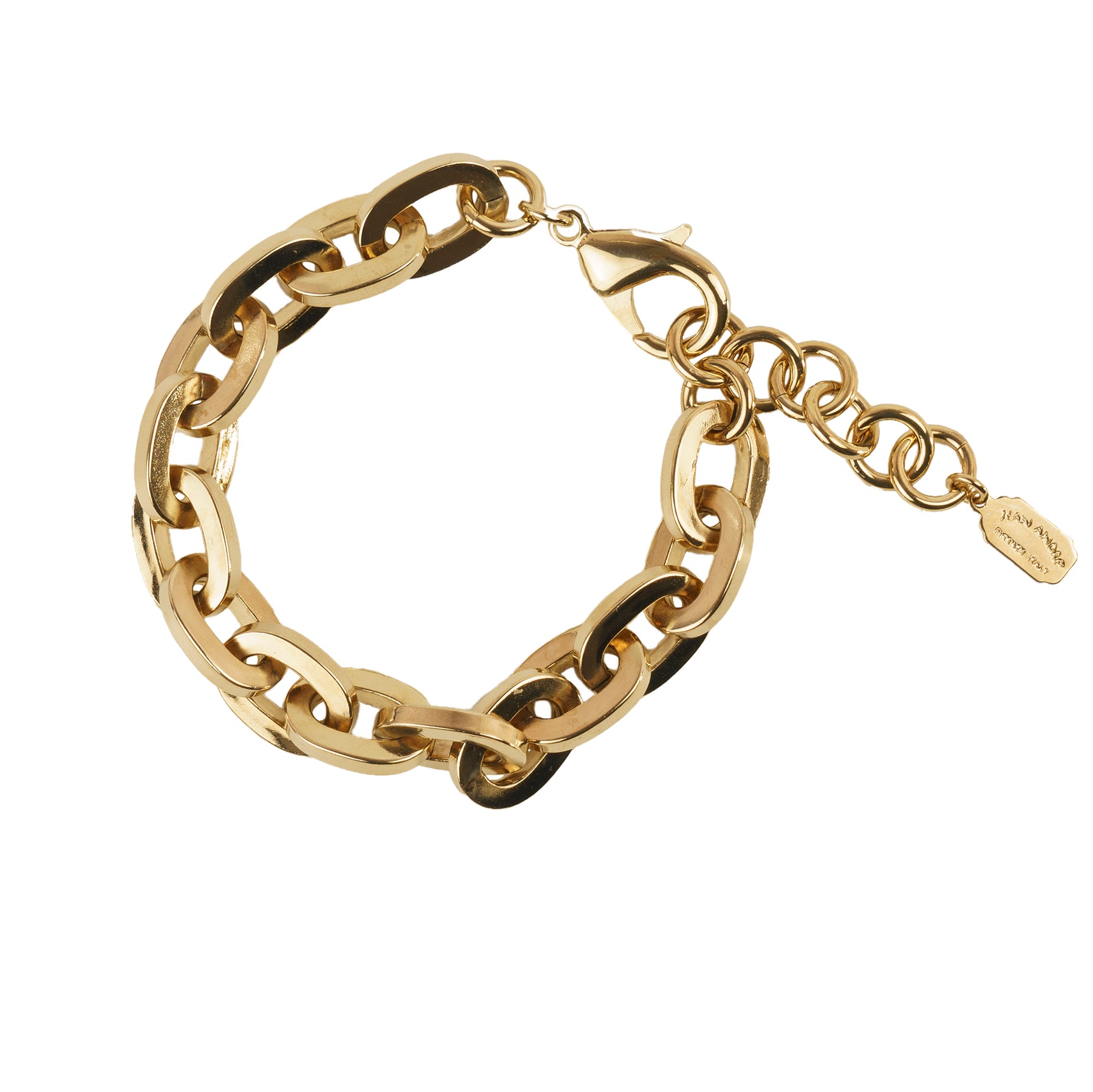 Hammered chain bracelet
