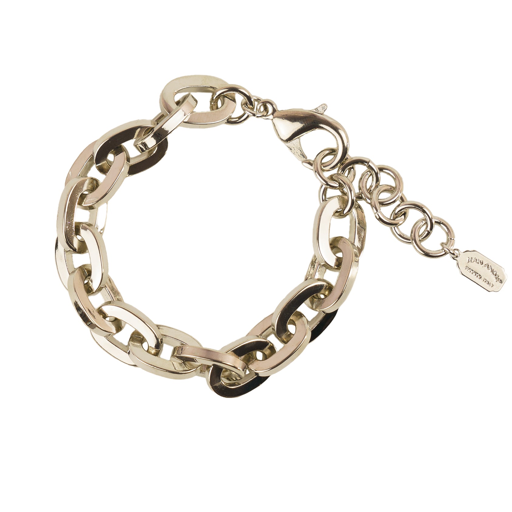 Hammered chain bracelet