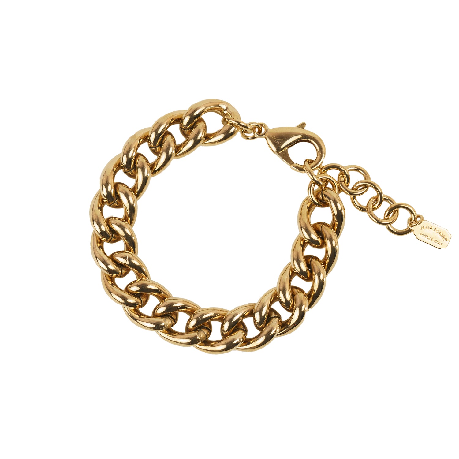 Hammered chain bracelet