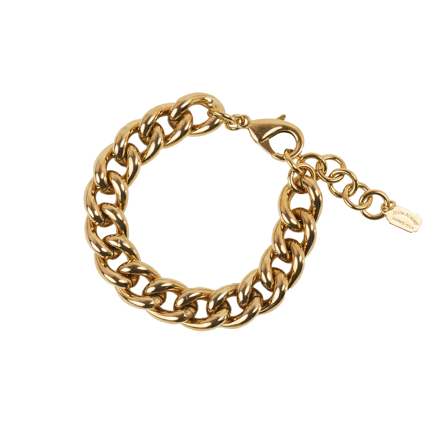 Hammered chain bracelet