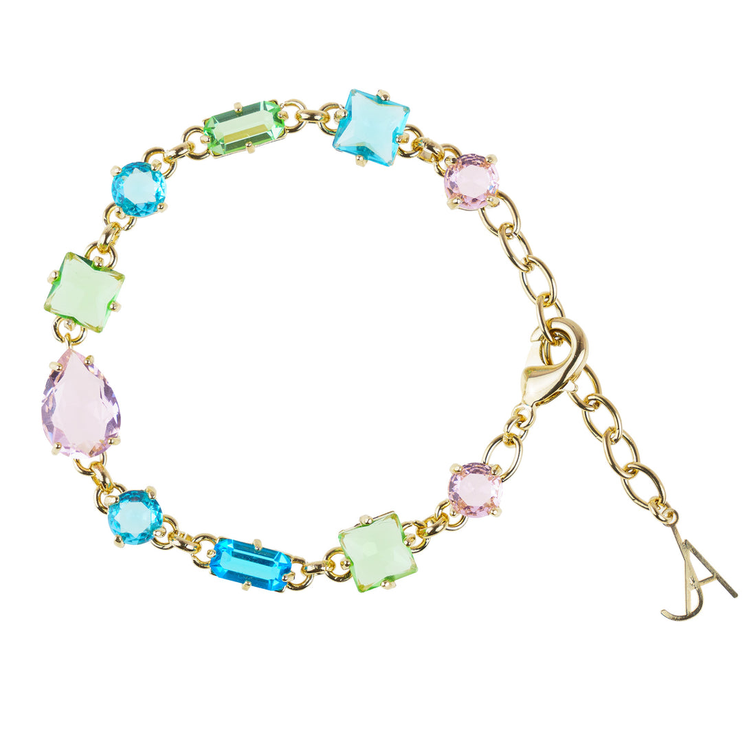 Pulsera con gotas de cristal