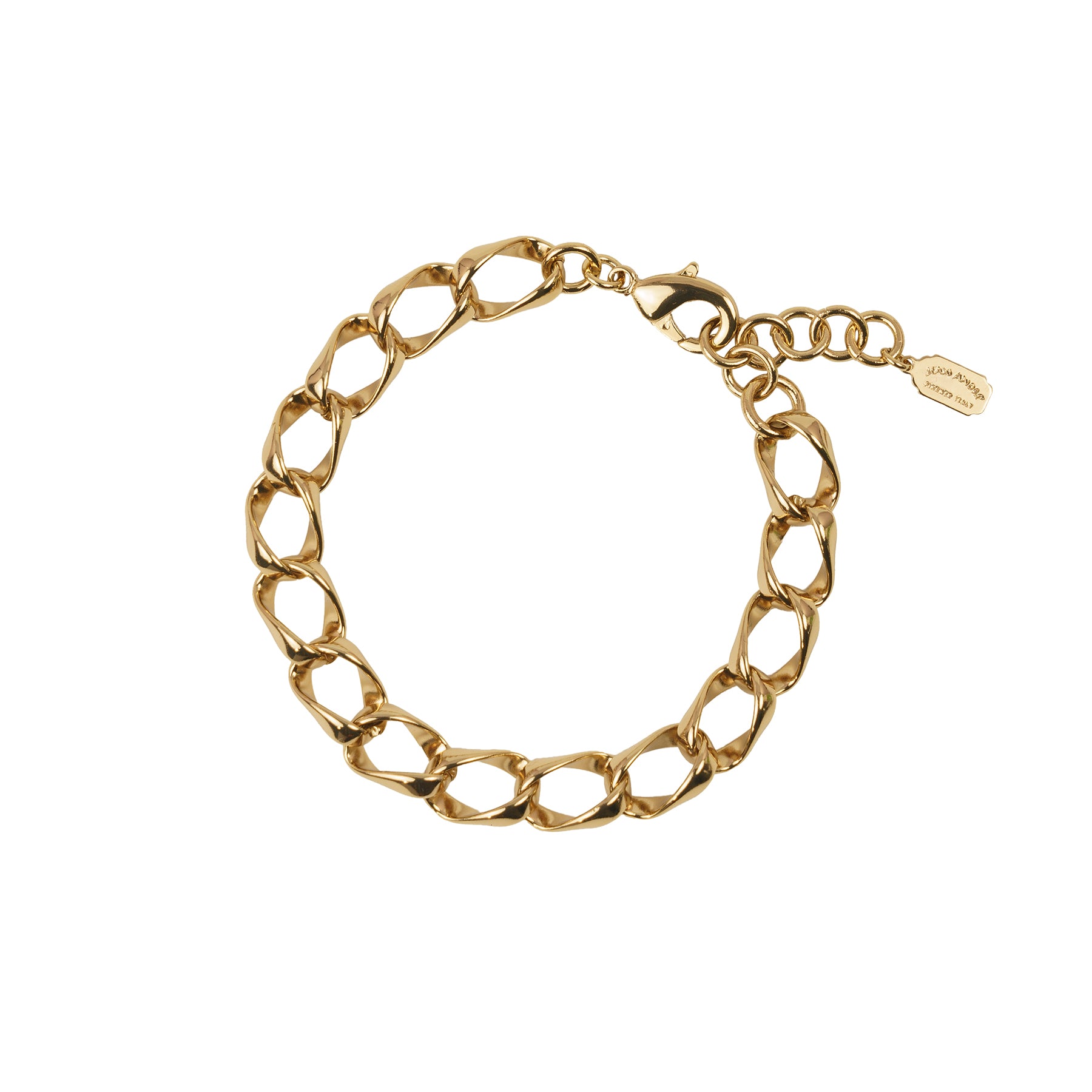 Hammered chain bracelet