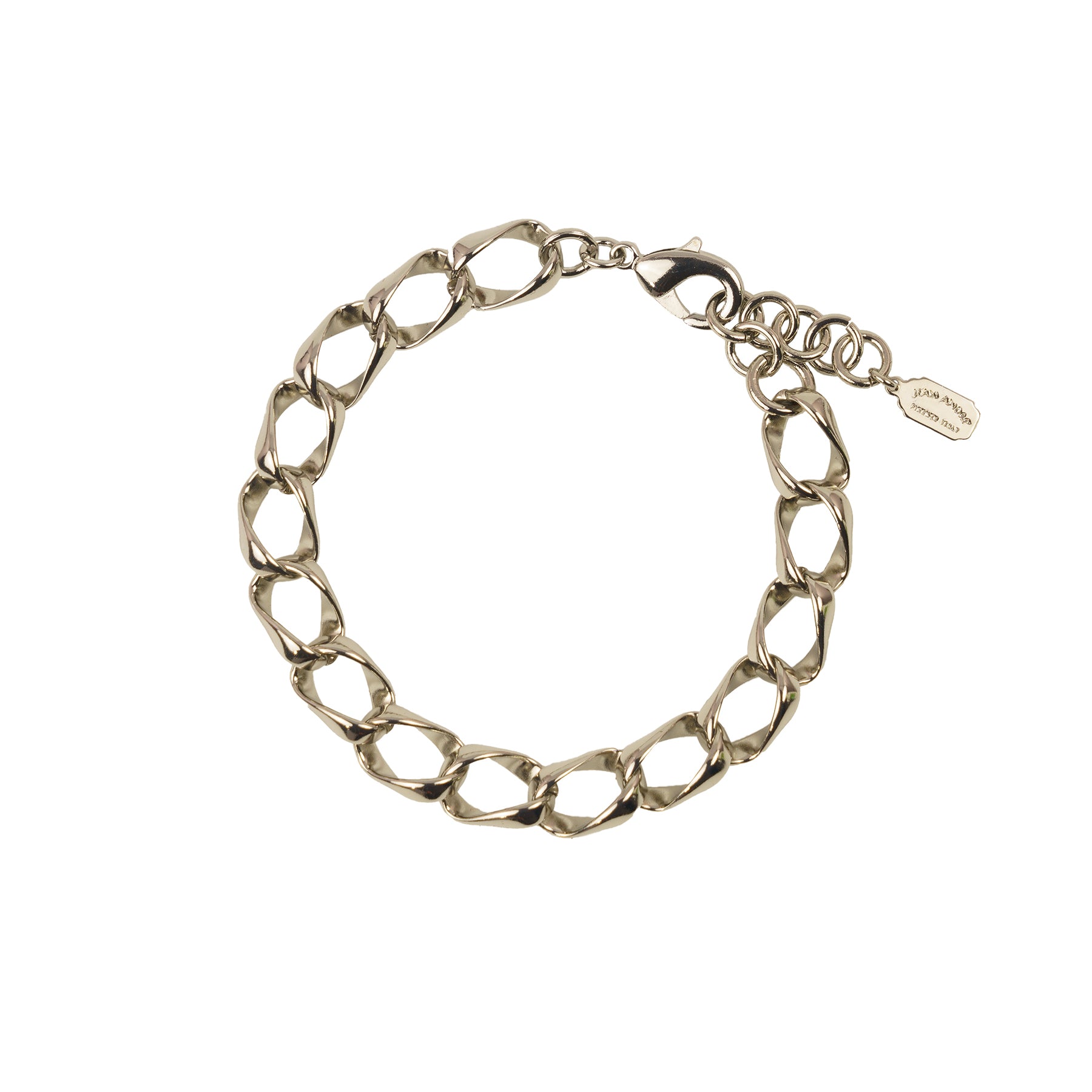 Hammered chain bracelet