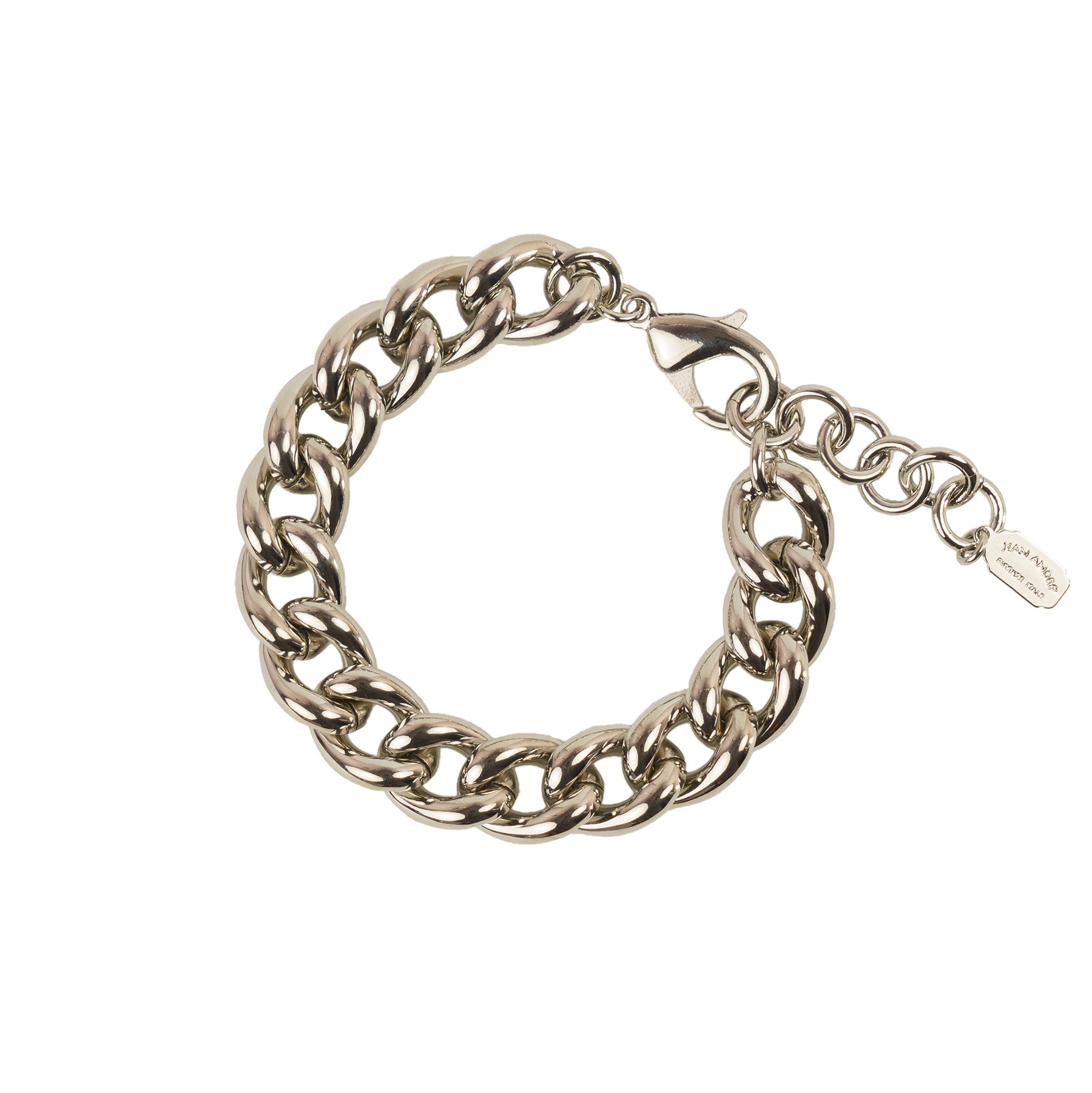 Hammered chain bracelet