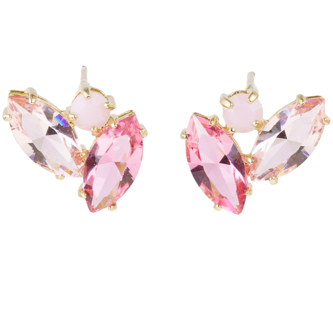 Orecchini a lobo di cristalli