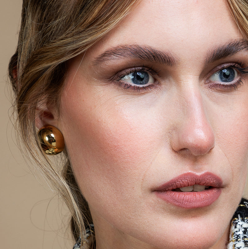 Button earrings