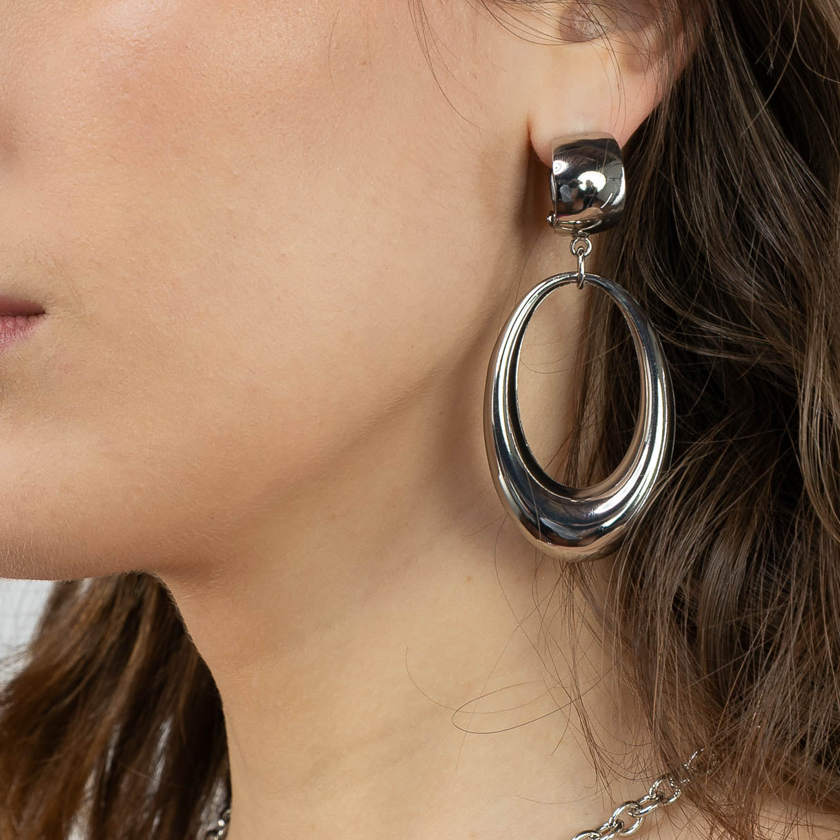 3 semicircle earrings