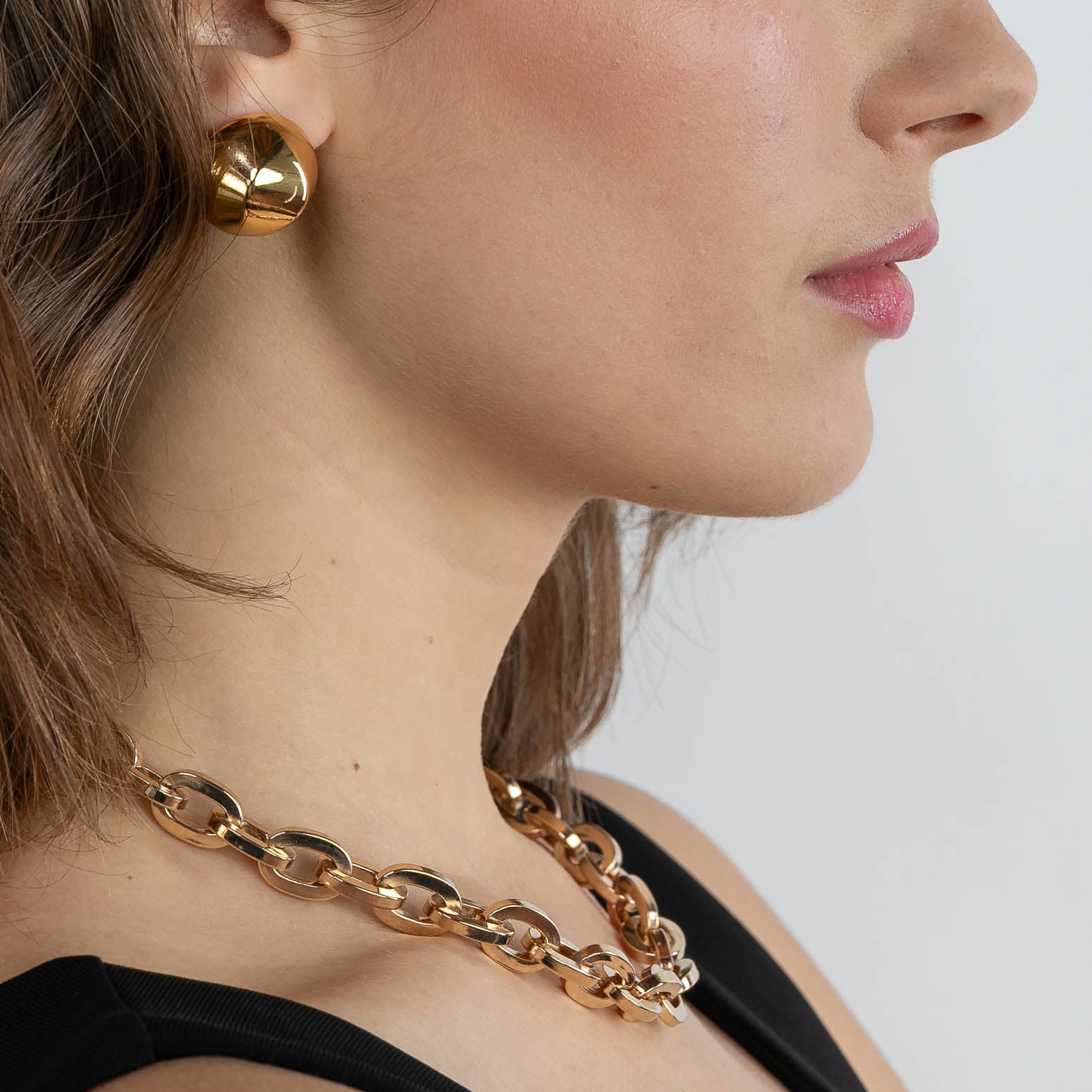 Button earrings