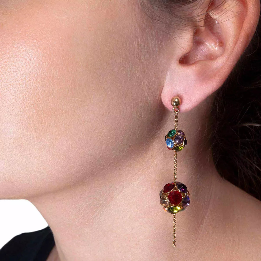 Orecchini pendenti con cristalli