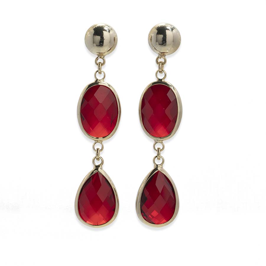 Crystal drop earrings