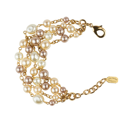 Multi-strand pearl bracelet