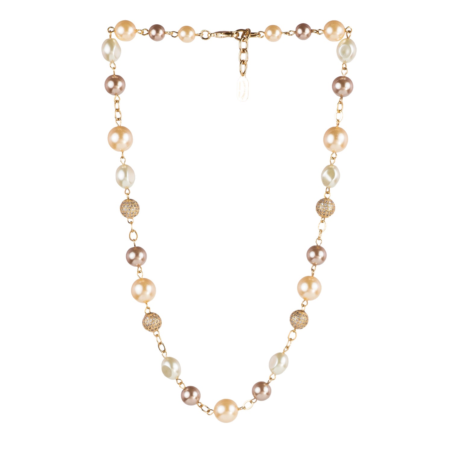 Pearl mix choker necklace