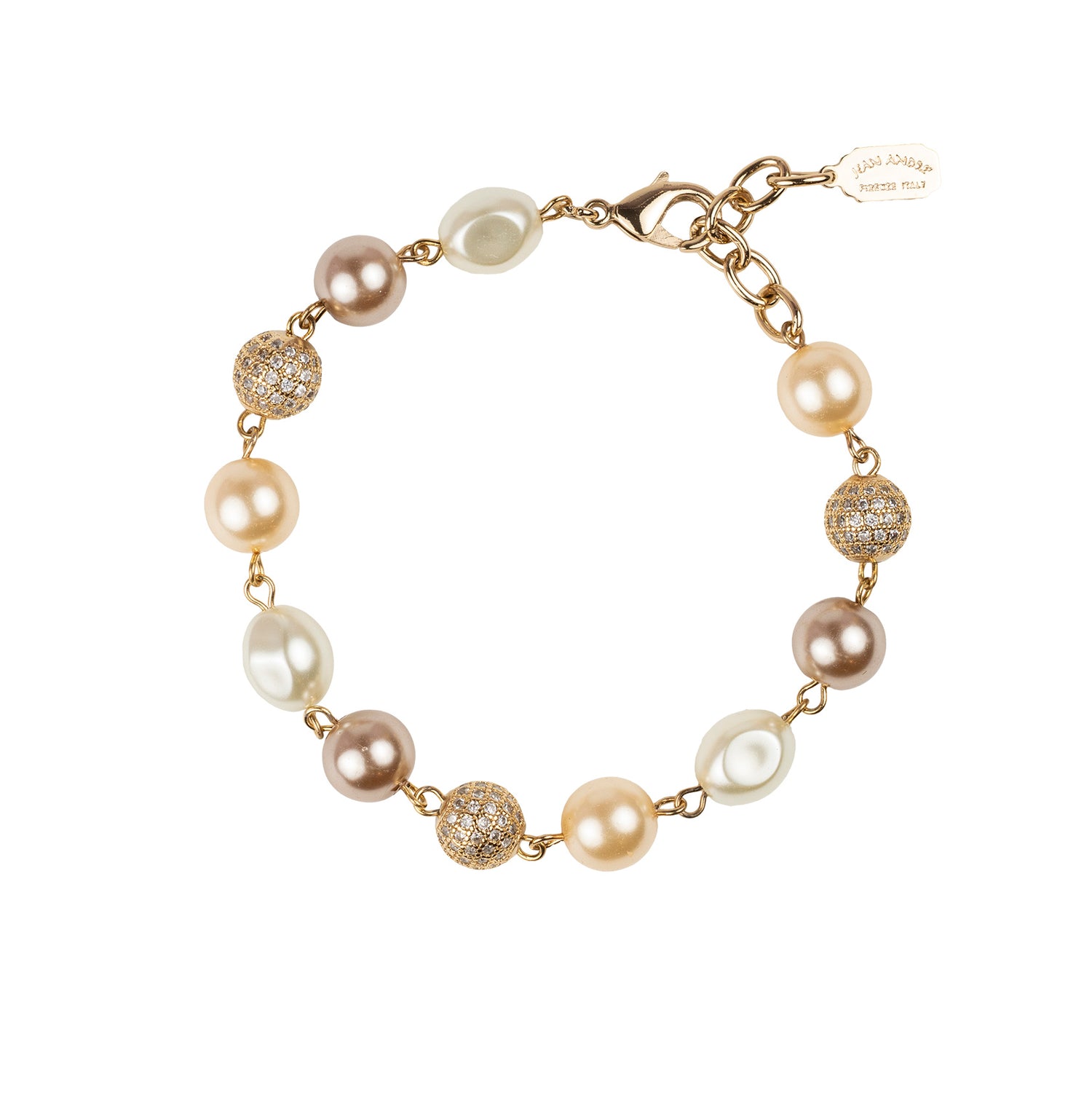 Bracelet in mix of pearls