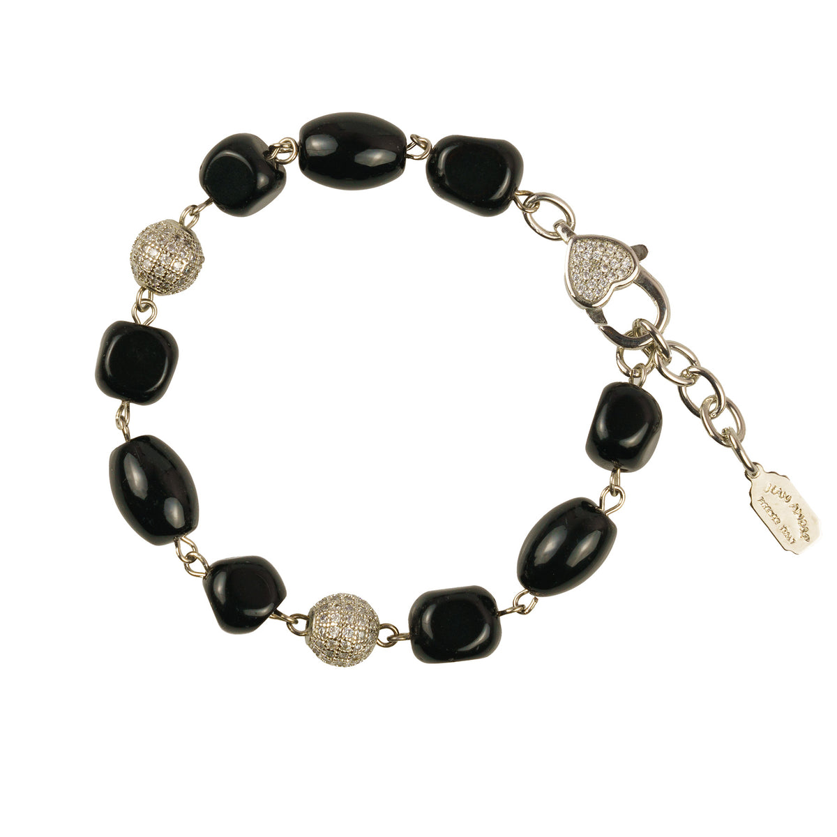 Bracciale in pietra dura e zirconi