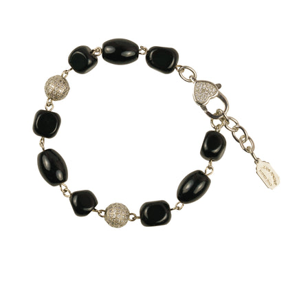 Bracciale in pietra dura e zirconi