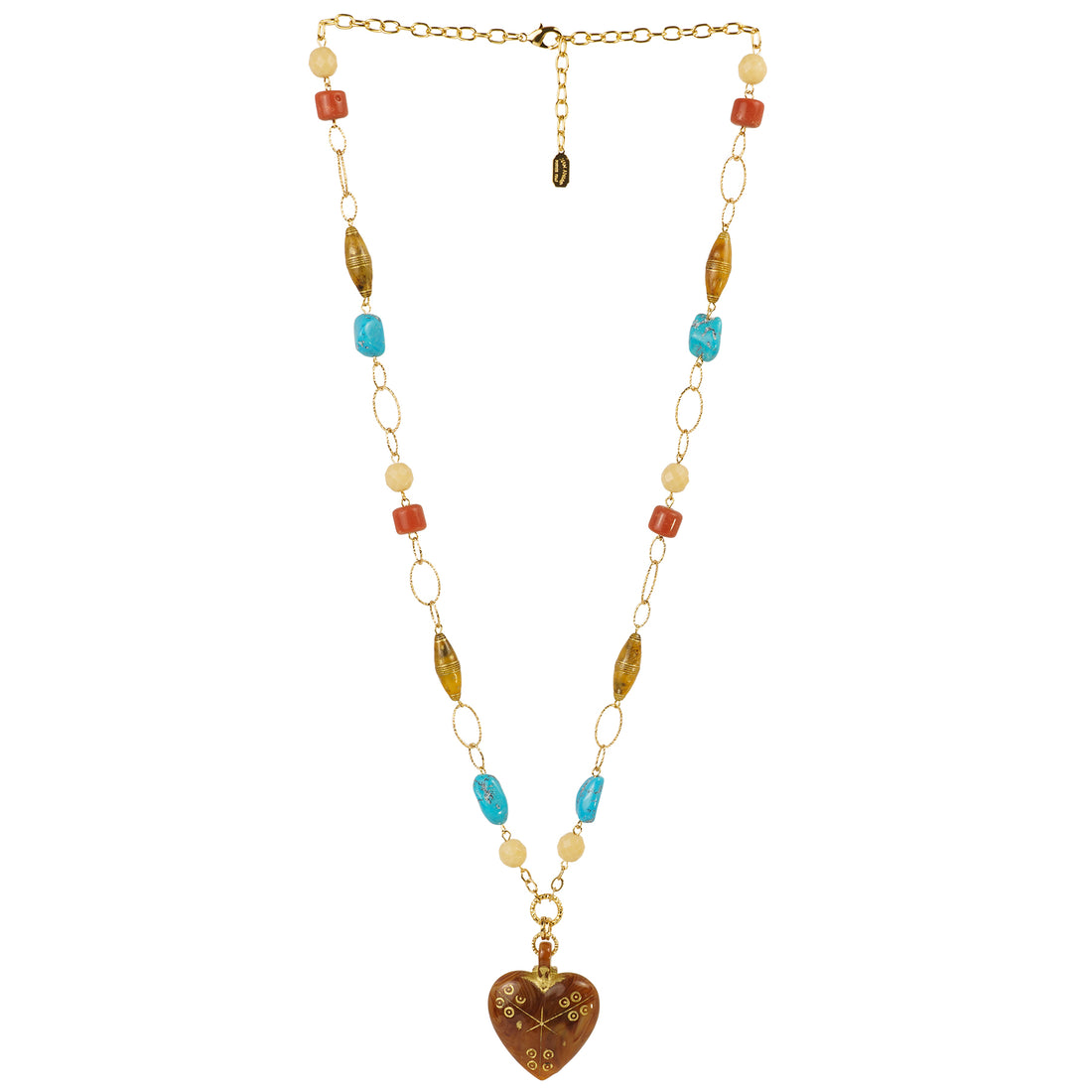 Collana di pietre dure con pendente