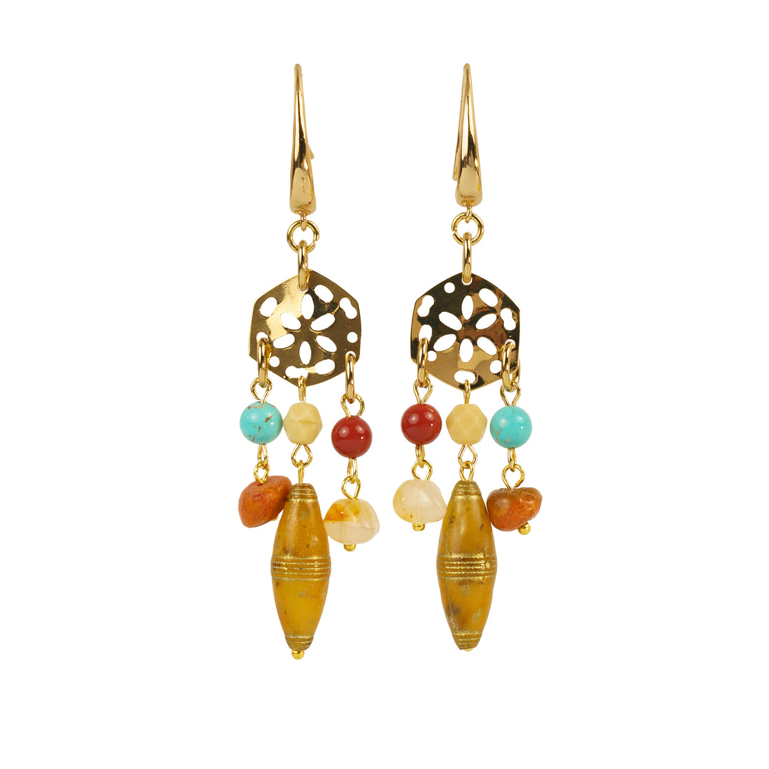 Orecchini pendenti multicolore