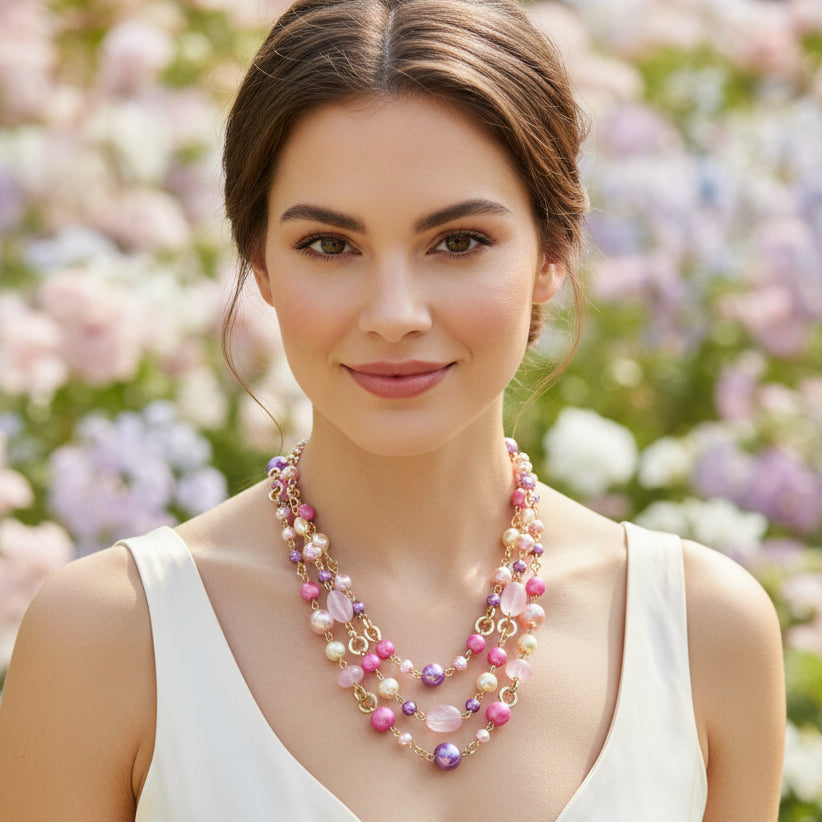 Collana girocollo 3 fili