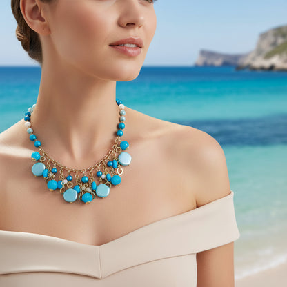 Collana girocollo con pendenti