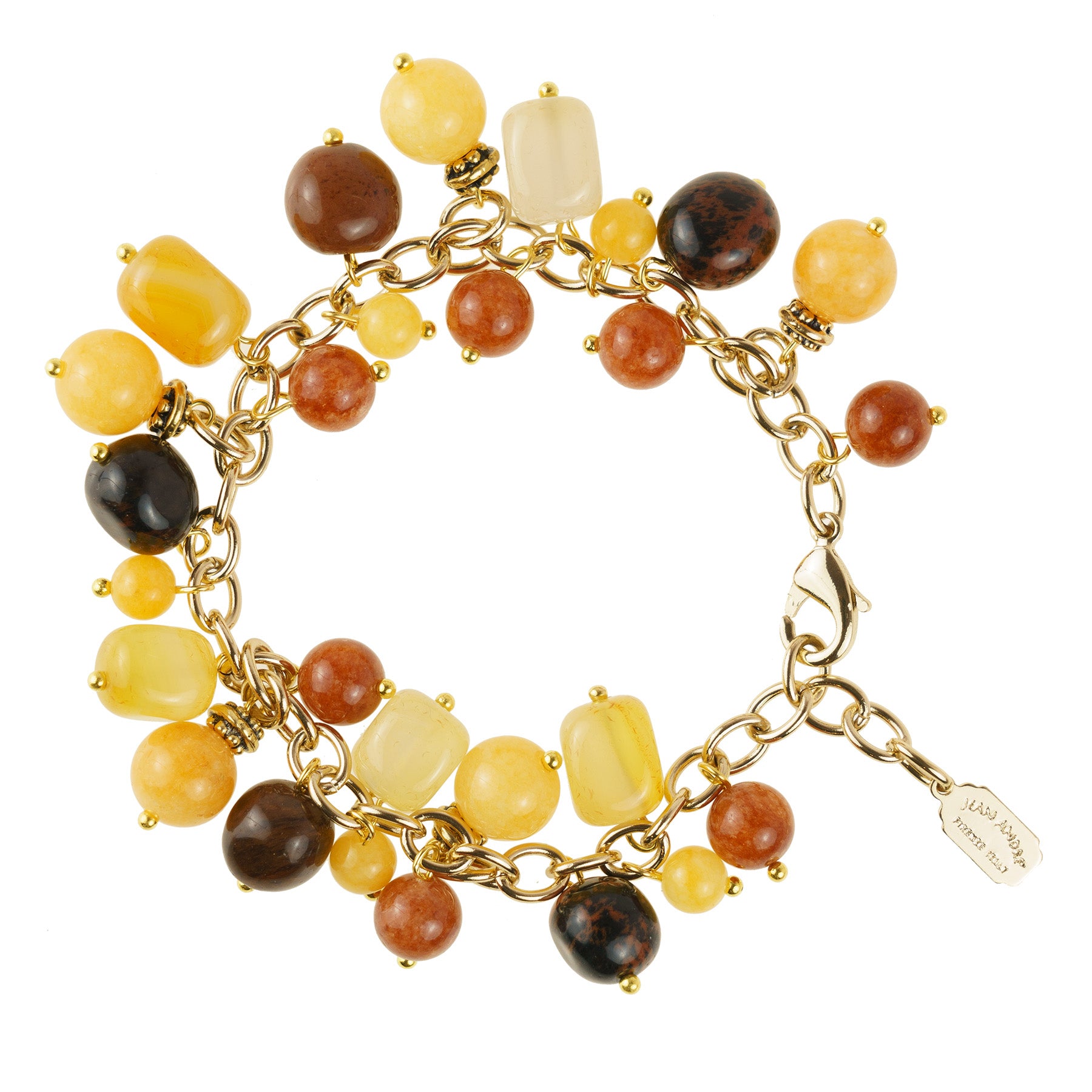 Bracciale charms in pietre dure