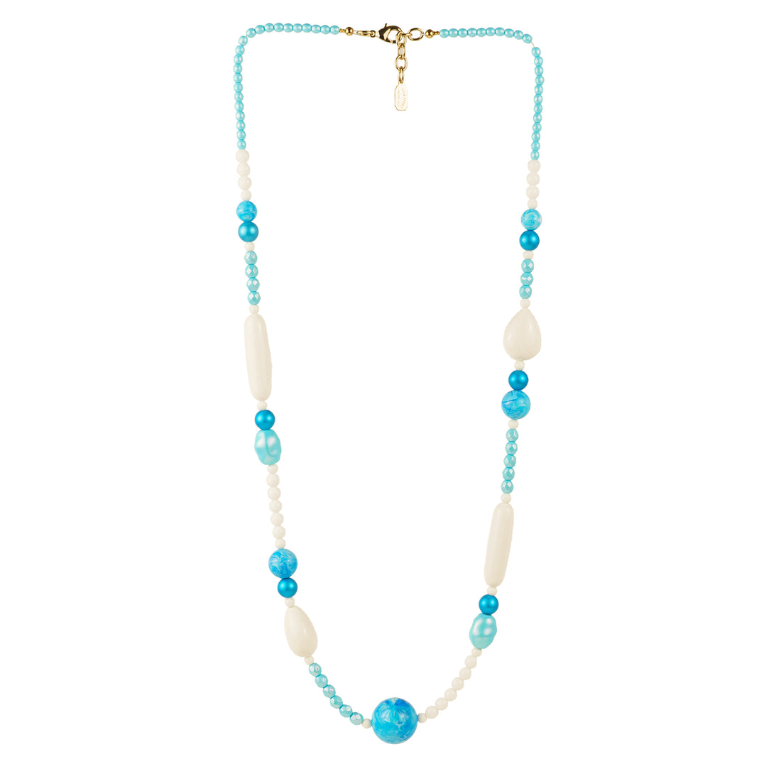 Collar multihilo de perlas de colores y cristales