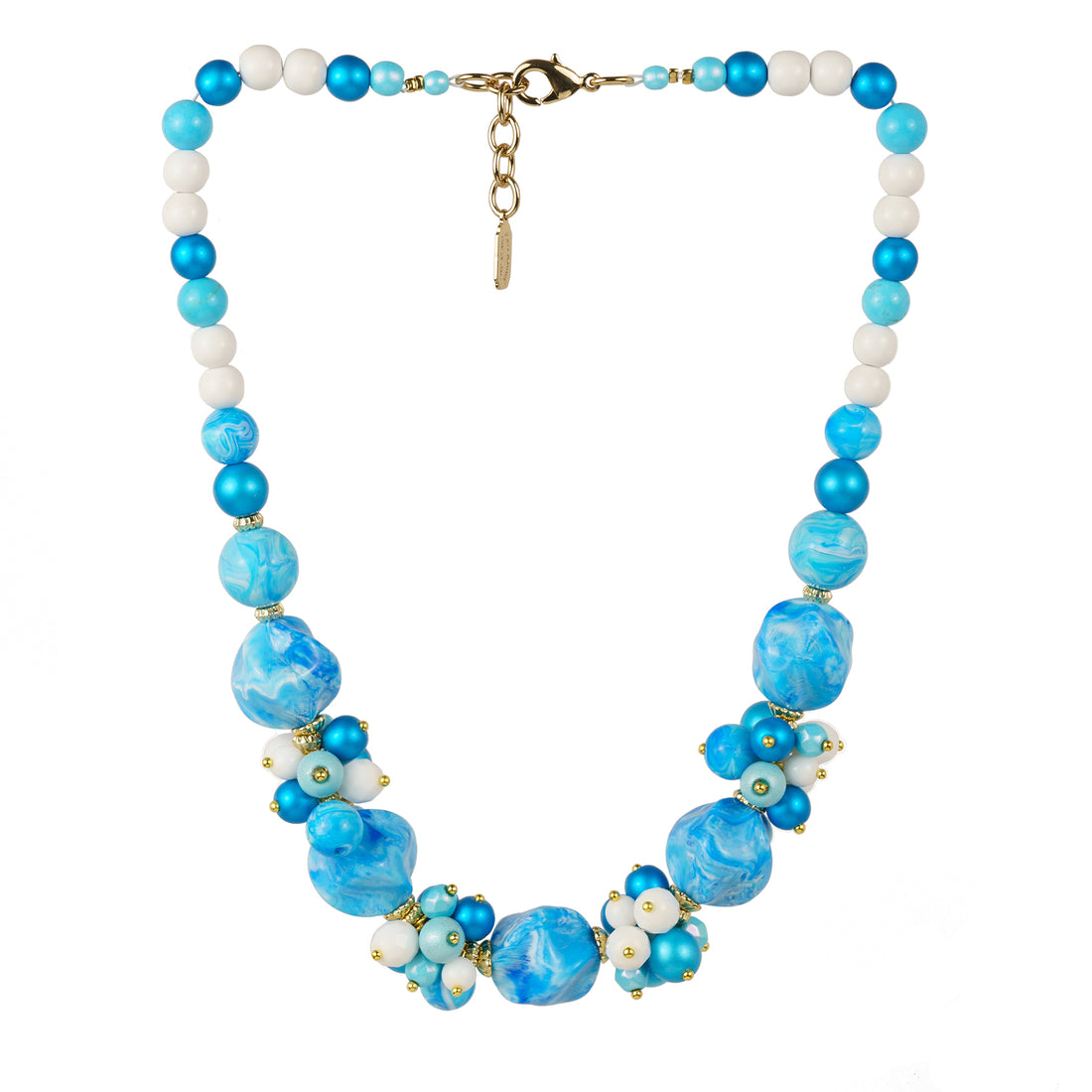 Girocollo in resina e vetri