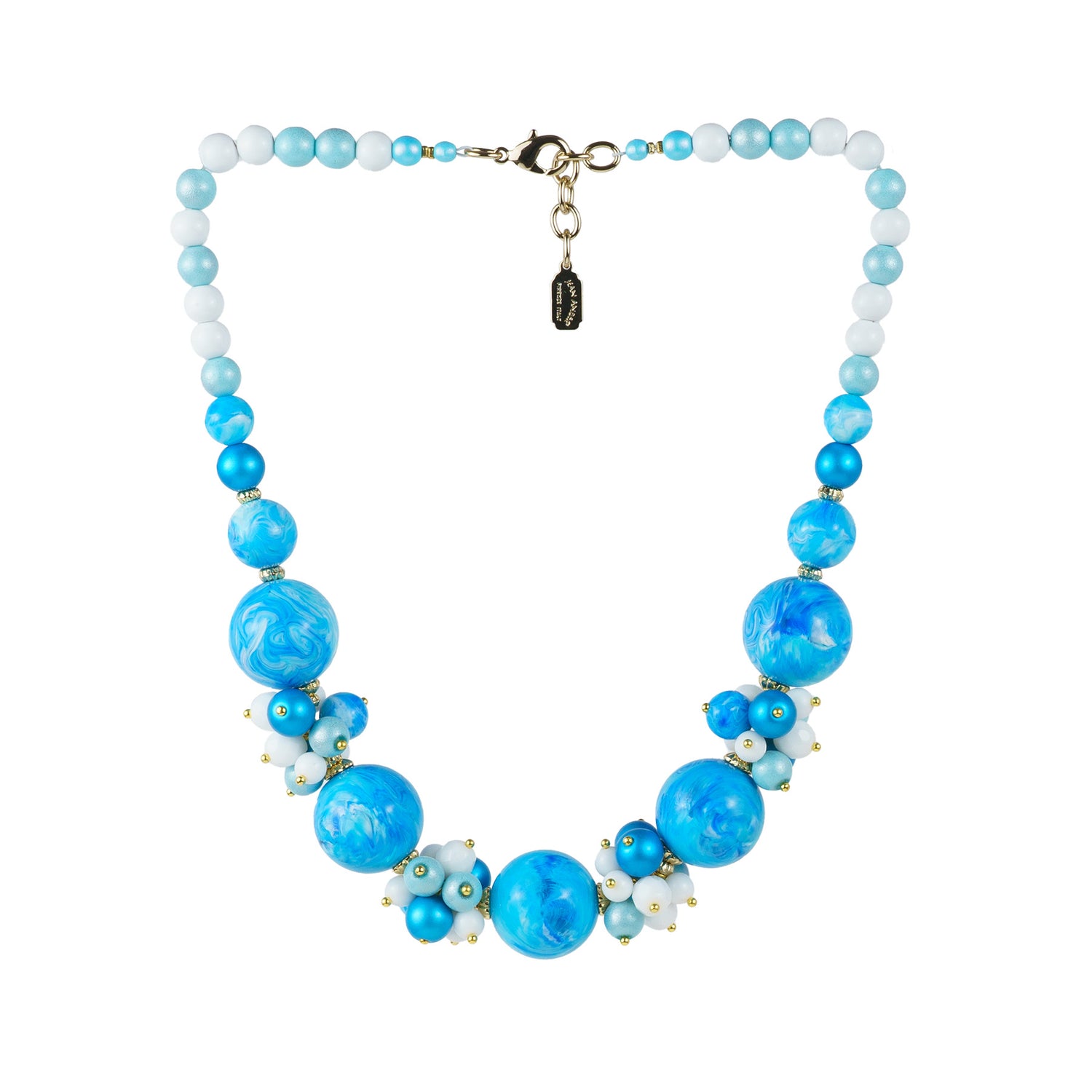 Girocollo in resina e vetri