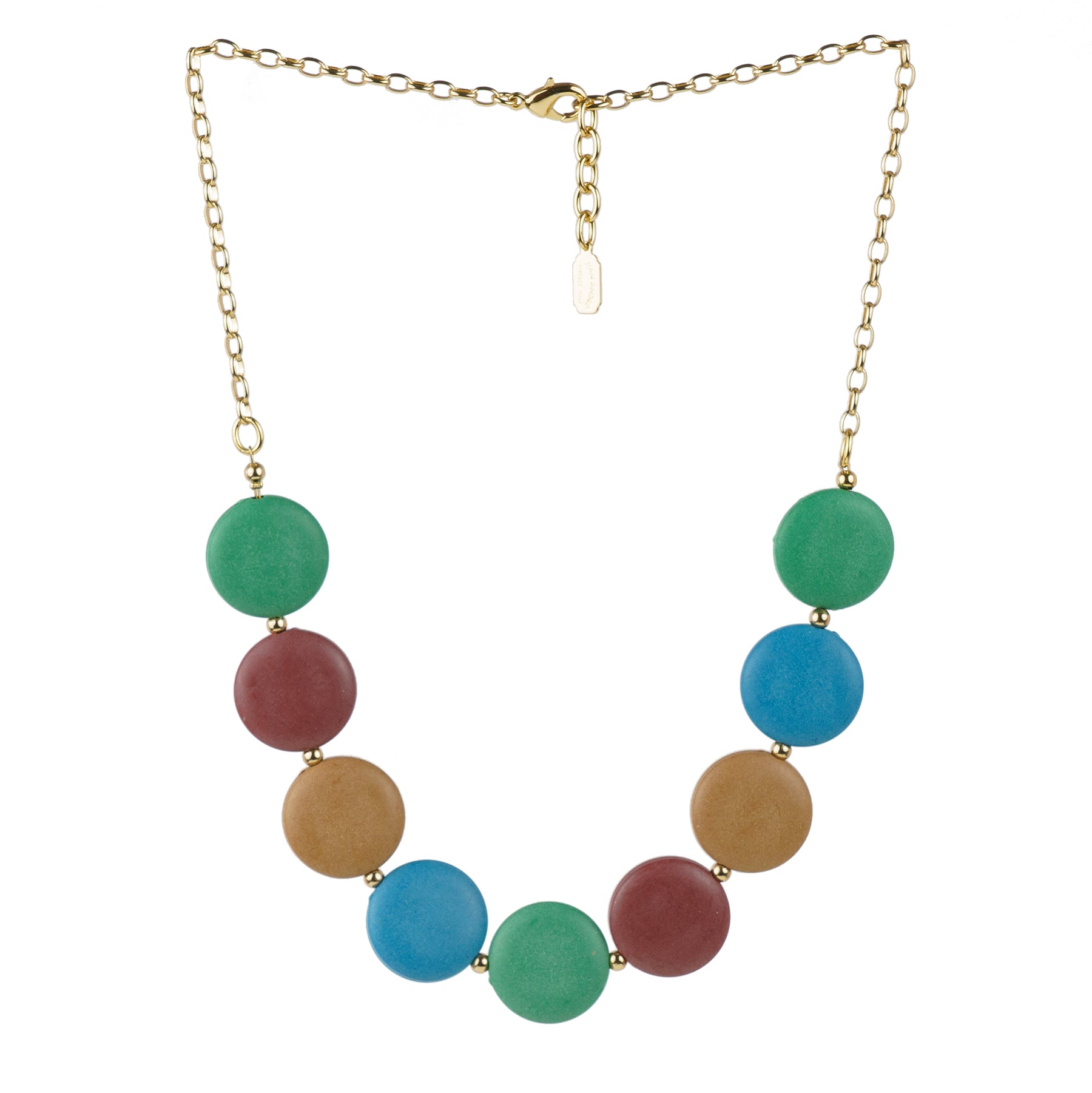 Collana girocollo in resina e catena