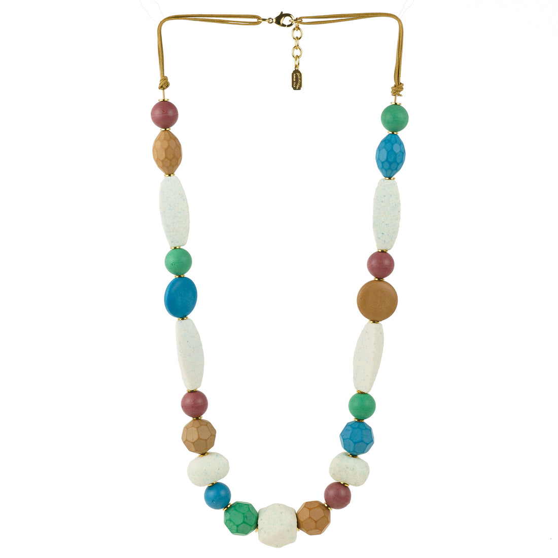 Collar multihilo de perlas de colores y cristales