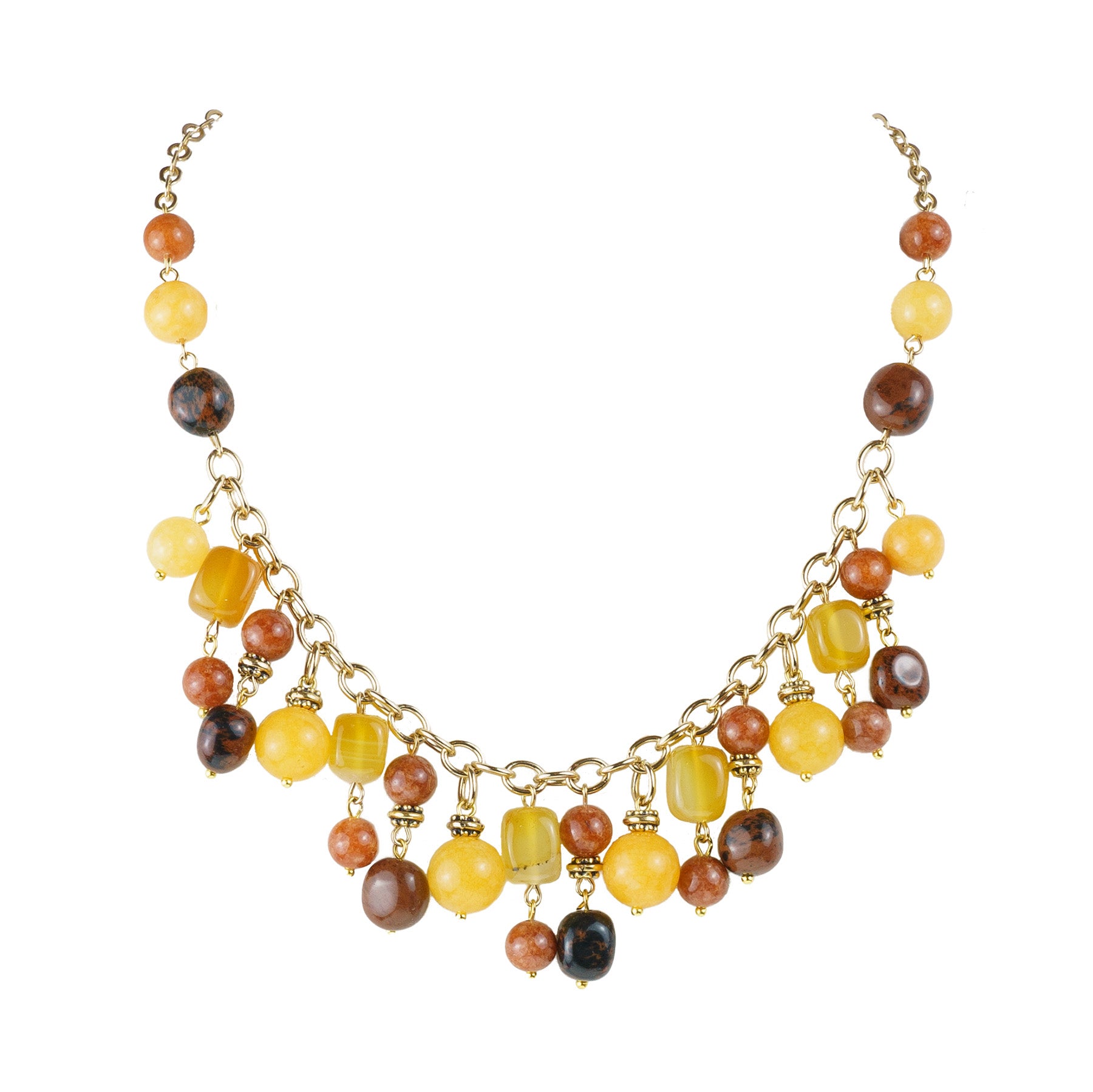 Collana charms in pietre dure