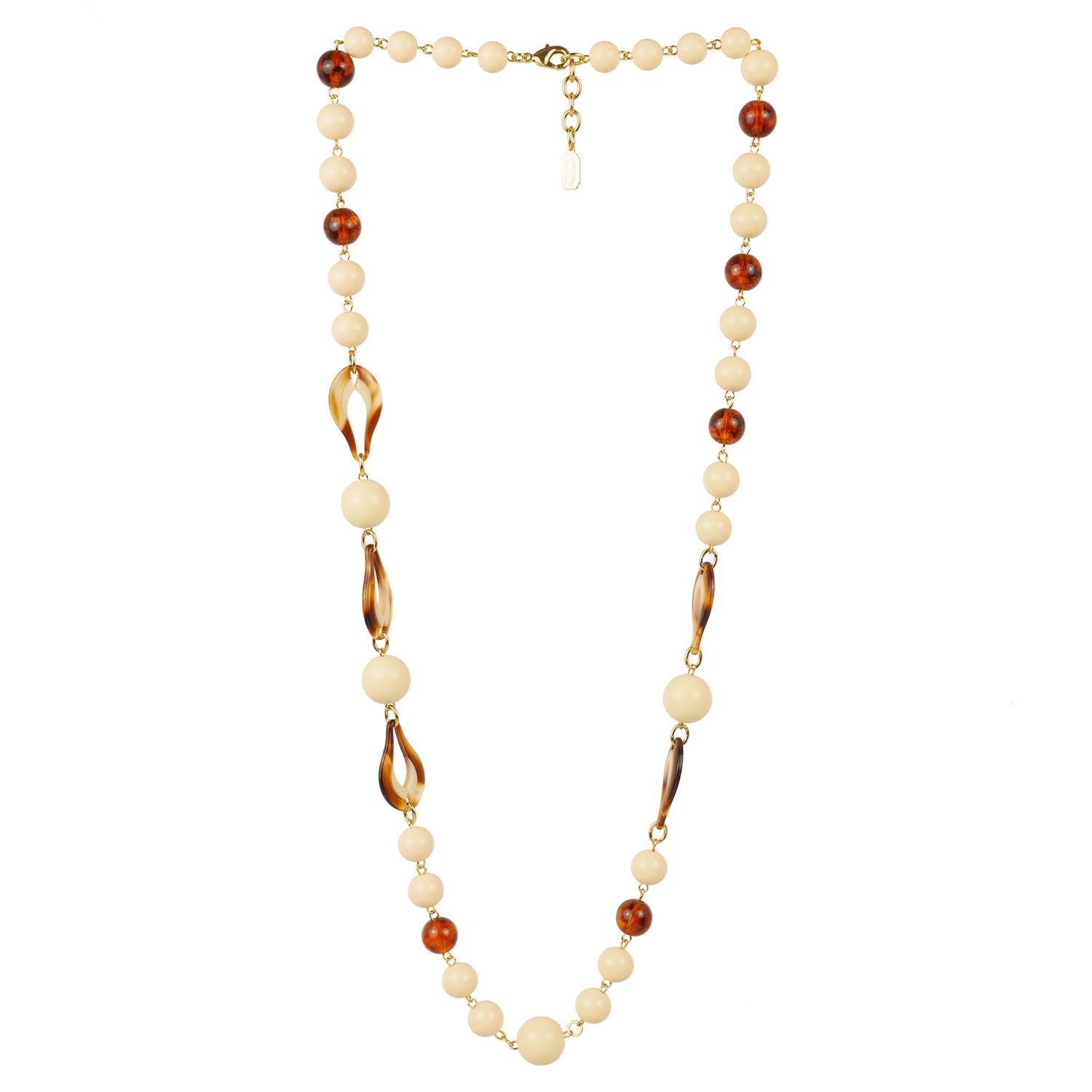 Collana lunga avorio