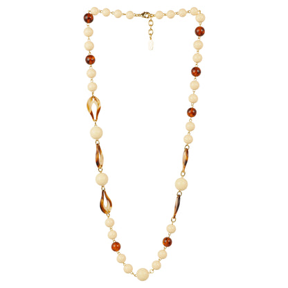 Collana lunga avorio