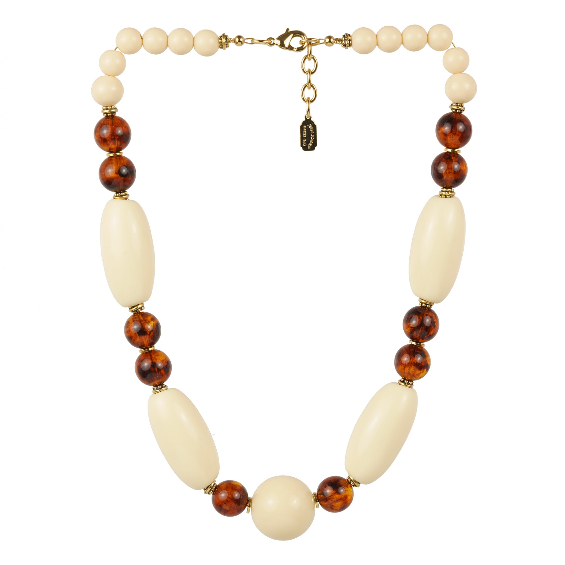 Collana girocollo avorio e tartaruga