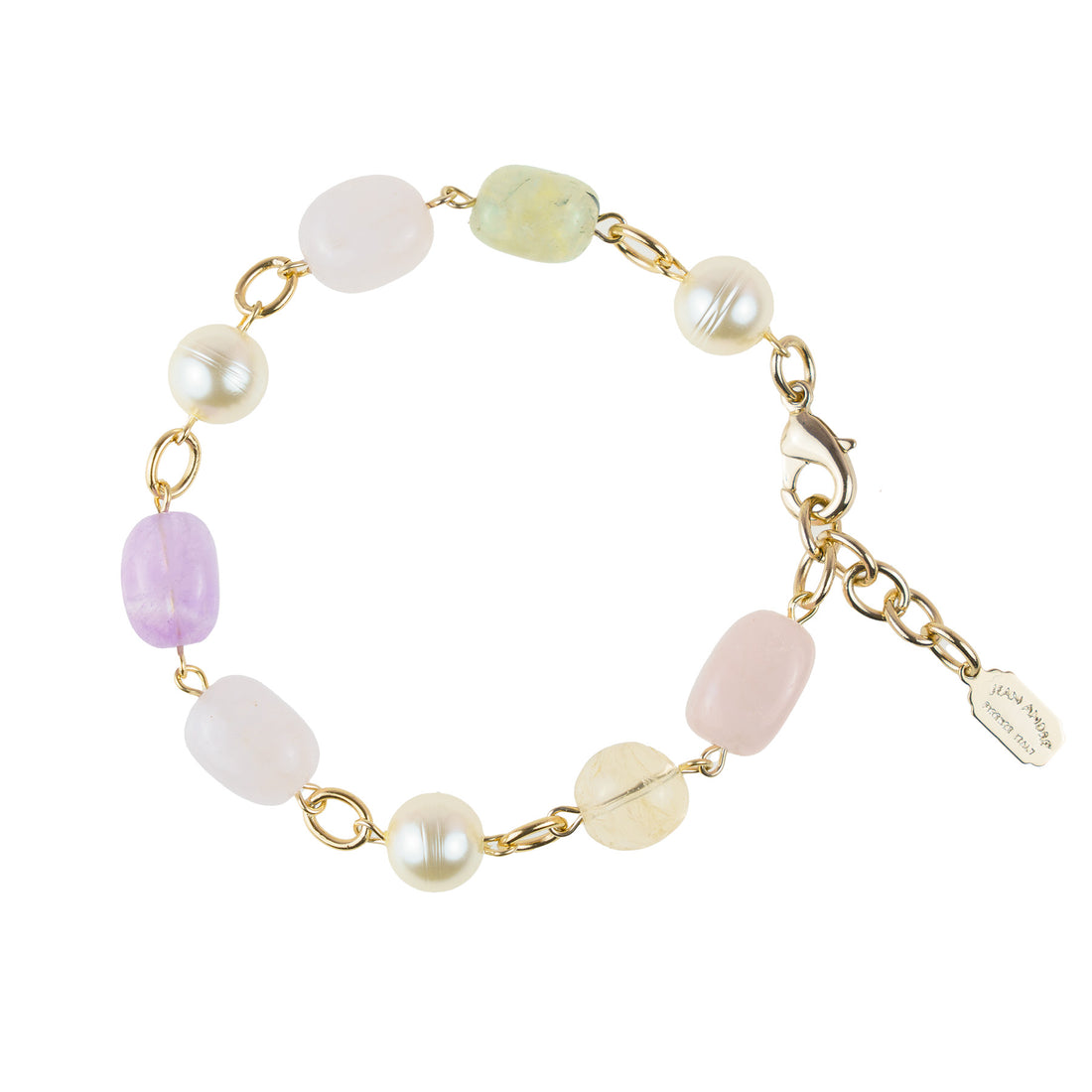 Bracciale di pietre dure e perle