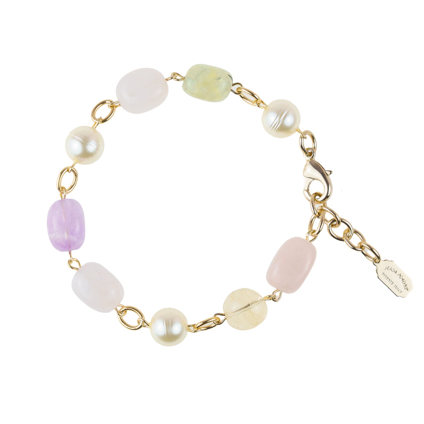 Bracciale di pietre dure e perle