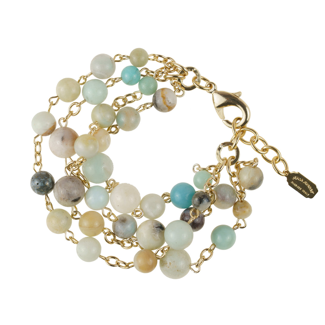 Pulsera multihilo con piedras duras