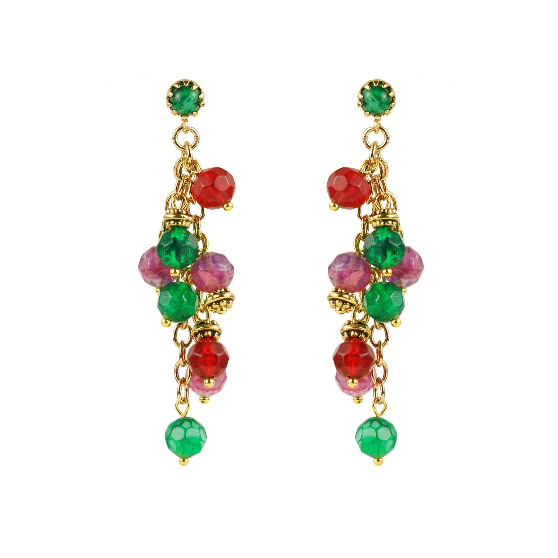 Orecchini pendenti multicolore