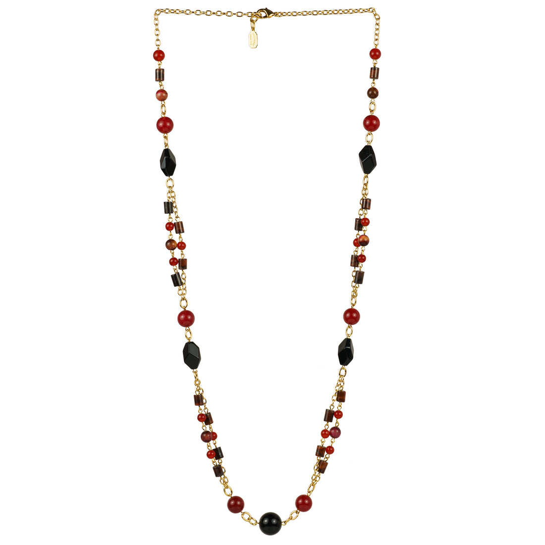 Collana lunga in pietre dure