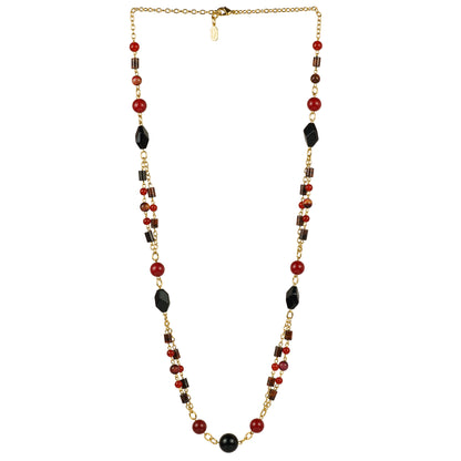 Collana lunga in pietre dure