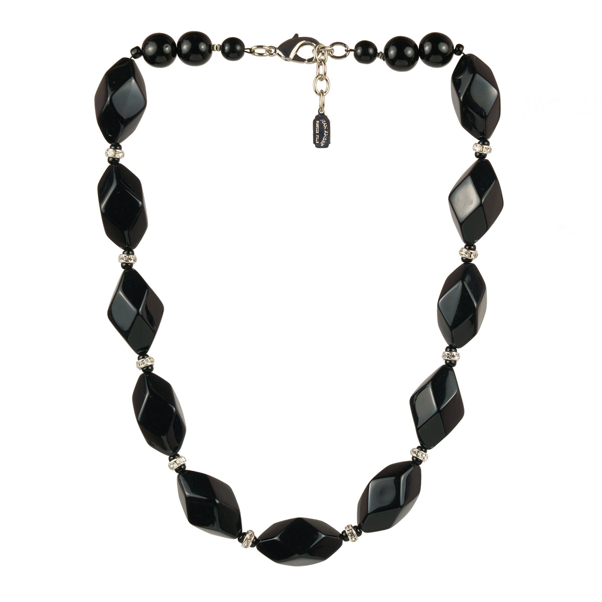 Black crystal scarf