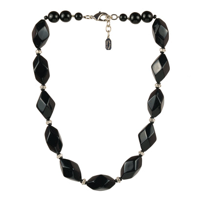 Black crystal scarf