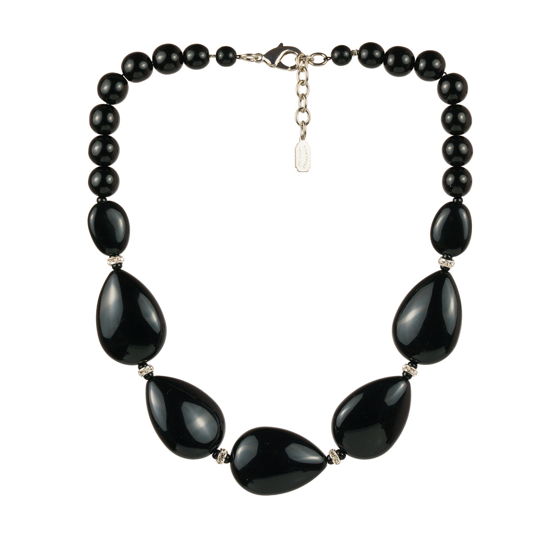 Black crystal scarf