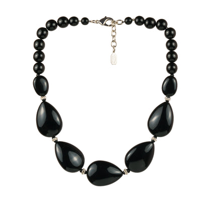Black crystal scarf