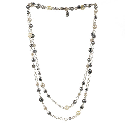 Multi-strand pearl and crystal choker